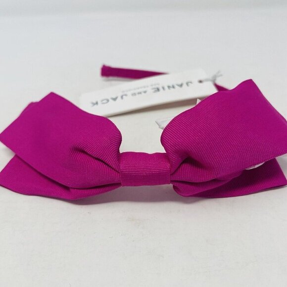 Janie and Jack Baby/Toddler Girls One Size Headband with Large Bow Fuchsia Pink - Picture 2 of 6
